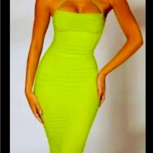 Oh Polly lime green dress